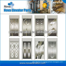 Panneau de porte d&#39;ascenseur en acier inoxydable standard, porte de cabine d&#39;ascenseur